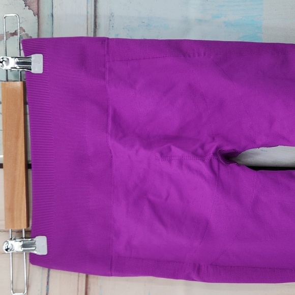 Lululemon Compression Leggings Crop Pink Purple Magenta Gummy Logo - Picture 5 of 7